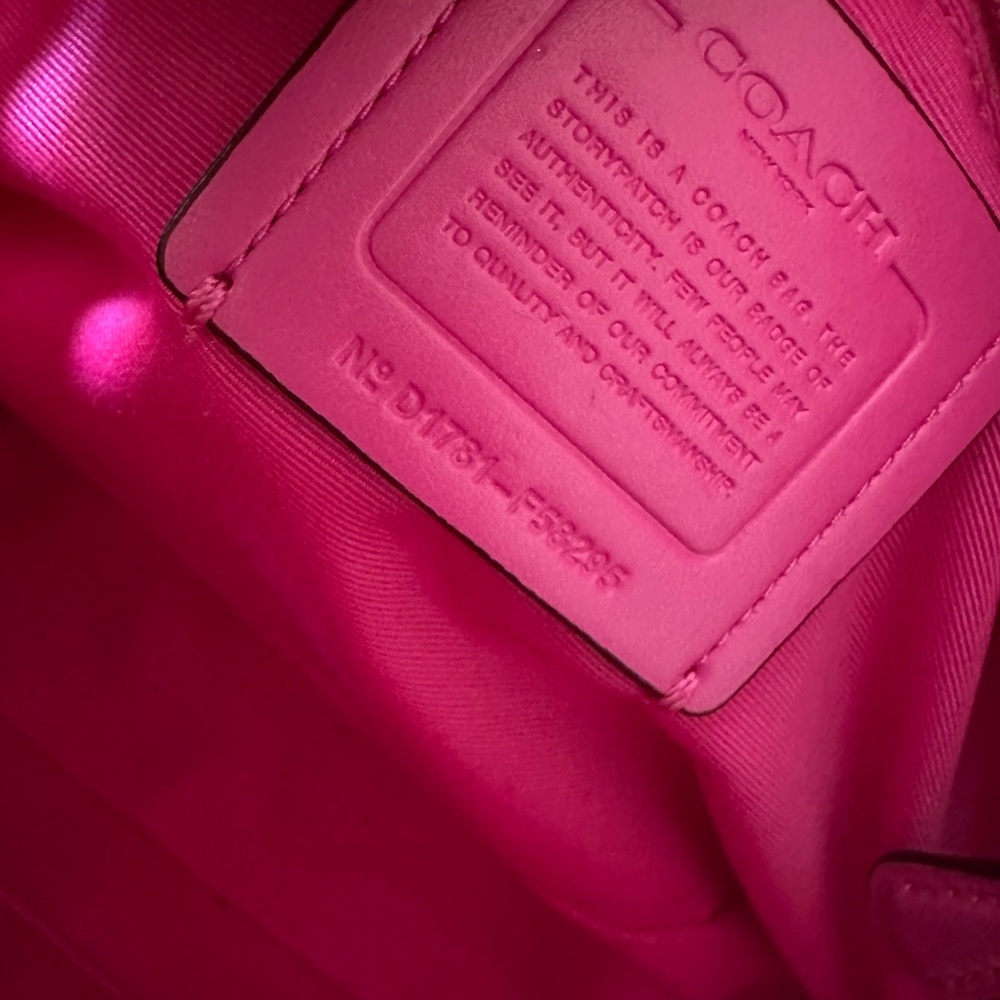 Coach Signature Brown and Pink Satchel - Picture 11 of 11